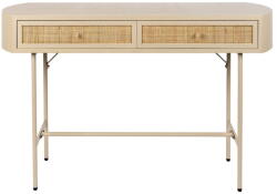 White Label Bézs konzolasztal 40x120 cm Amaya - White Label