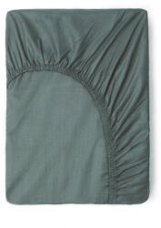 Good Morning Zöld-szürke gumis pamut lepedő 180x200 cm - Good Morning