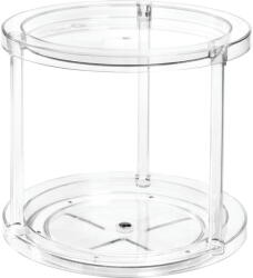 iDesign/The Home Edit Kerek, forgatható, kétszintes talapzat az iDesign The Home Edit dobozokhoz, ⌀ 24, 1 cm