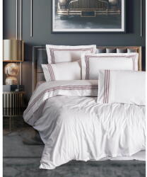 Mila Home Luxury Fehér kétszemélyes-hosszabbított renforcé pamut ágyneműhuzat 240x220 cm Red Heritage Lines - Mila Home Luxury