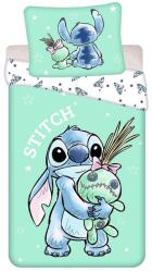 Jerry Fabrics Mentazöld egyszemélyes pamut gyerek ágyneműhuzat 140x200 cm Lilo & Stitch "Buddies" - Jerry Fabrics