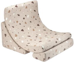 Wigiwama Világosbarna buklé-zsenília gyerek fotel Terrazzo Moon - Wigiwama