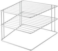 Metaltex Ezüstszínű acél kiegészítő polc 25x25 cm Palio - Metaltex