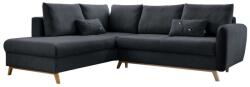 Miuform Scandic Lagom L sötétszürke kinyitható kanapé, bal oldalas - Miuform