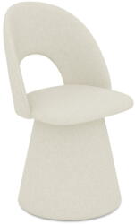 makamii Krémszínű kárpitozott étkezőfotel Kalo - Makamii