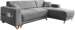 Miuform Szürke kinyitható-tárolóhelyes sarokkanapé Classy Sophie - Miuform