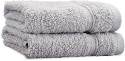 Catherine Lansfield Világosszürke frottír pamut törölköző szett 2 db-os 30x30 cm Zero Twist - Catherine Lansfield