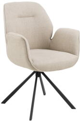 Actona Krémszínű kárpitozott étkezőfotel Aura - Actona