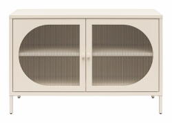 Støraa Krémszínű fém tálalószekrény 100x64x40 cm Luna - Støraa