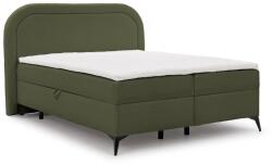ROPEZ Zöld ágyneműtartós boxspring ágy 160x200 cm Ornes - Ropez