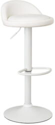 Casa Selección Fehér bőr utánzat állítható magasságú bárszék szett 2 db-os (ülésmagasság 72 cm) - Casa Selección