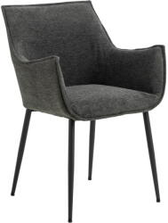 Actona Sötétszürke kárpitozott étkezőfotel Bonita - Actona