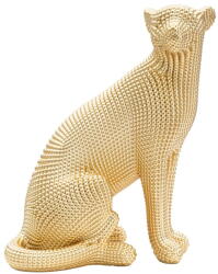 Mauro Ferretti Leopard fém szobor aranyszínű dekorral - Mauro Ferretti