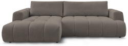 Bobochic Paris Szürkésbarna kinyitható-tárolóhelyes sarokkanapé (bal oldali-heverő résszel) Fuji - Bobochic Paris