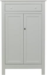 WOOOD Világosszürke borovi fenyő magas zárható komód 93x150 cm Eva - WOOOD