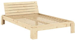 Karup Design Natúr színű borovi fenyő franciaágy ágyráccsal 140x200 cm Layers - Karup Design - bonami - 350 720 Ft