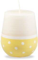 Unipar Sweetness fehér-sárga gyertya, égési idő 32 óra - Unipar