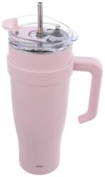 Orion Rózsaszín termobögre szívószállal 1, 2 l Termo - Orion