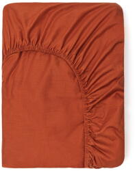 Good Morning Sötét narancssárga pamut gumis lepedő, 160 x 200 cm - Good Morning