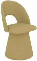 makamii Mustársárga kárpitozott étkezőfotel Kalo - Makamii