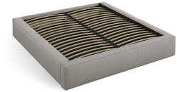 Micadoni Világosszürke kárpitozott ágyneműtartós franciaágy ágyráccsal 160x200 cm Simon - Micadoni - bonami - 336 762 Ft