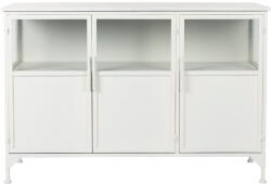 White Label Fehér fém tálalószekrény 35x80 cm Miya - White Label