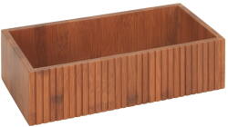 Wenko Natúr színű bambusz tárolódoboz 30x15x8 cm Mera - Wenko