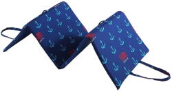 B. E. S Kék kerti székpárna napozóágyra 49x137 cm Anchors - B. E. S