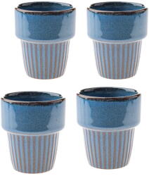 Dakls Kék kőedény eszpresszó csésze szett 4 db-os 100 ml Tone - Dakls