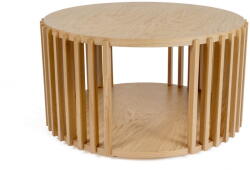 Woodman Drum tölgyfa dohányzóasztal, ø 83 cm - Woodman