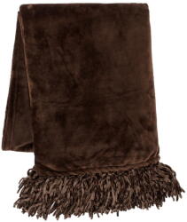 Tiseco Home Studio Flanelo sötétbarna pléd, 170 x 130 cm - Tiseco Home Studio