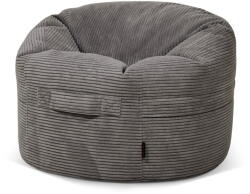 SLOWDOWN Sötétszürke kordbársony gyerek babzsákfotel Roll 80 - SLOWDOWN