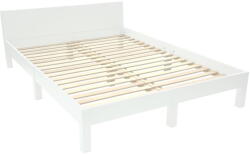 Ragaba Fehér bükkfa franciaágy ágyráccsal 160x200 cm Dabi - Ragaba