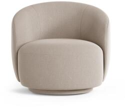 Micadoni Világosbarna forgó zsenília fotel Letizia - Micadoni