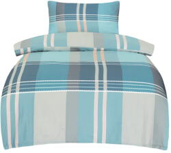 My House Kék egyszemélyes pamut-szatén ágyneműhuzat 140x200 cm Monty - My House