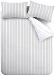 Bianca Szürke kétszemélyes hosszabbított pamut ágyneműhuzat 230x220 cm Ashford Stripe - Bianca