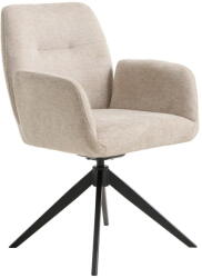 Unique Furniture Krémszínű kárpitozott karfás étkezőfotel Roxana - Unique Furniture