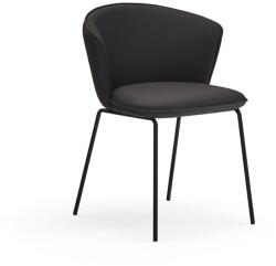 Teulat Fekete kárpitozott étkezőfotel szett 2 db-os Add - Teulat