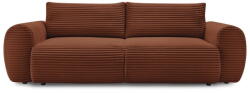 Bobochic Téglavörös kordbársony kinyitható kanapé 257 cm Lucien - Bobochic Paris