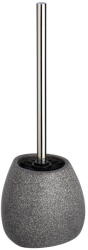 WENKO Pion szürke kerámia WC-kefe, magasság 38, 5 cm - Wenko