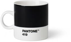 Pantone Fekete kerámia eszpresszó bögre 120 ml Espresso Black 419 - Pantone