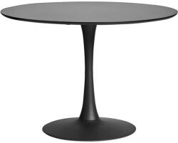 Marckeric Oda fekete kerek étkezőasztal, ⌀ 110 cm - Marckeric