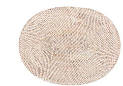 Tiseco Home Studio Fehér rattan tányéralátét, 30 x 40 cm - Tiseco Home Studio