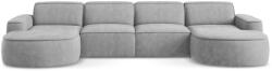 Makamii Világosszürke zsenília sarokkanapé (U alakú) Omao - Makamii