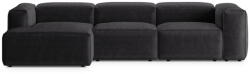 Cosmopolitan Design Sötétszürke kordbársony sarokkanapé (bal oldali-heverő résszel) Bergamo - Cosmopolitan Design - bonami - 866 992 Ft