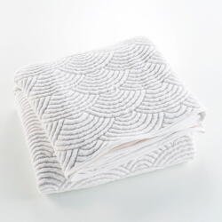 douceur d'intérieur Fehér-bézs jersey ágytakaró és párnahuzat szett 220x240 cm Cassandra - douceur d'intérieur