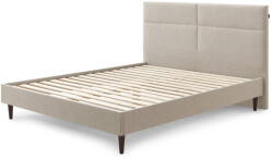 Bobochic Bézs kárpitozott franciaágy ágyráccsal 160x200 cm Elyna - Bobochic Paris - bonami - 172 580 Ft