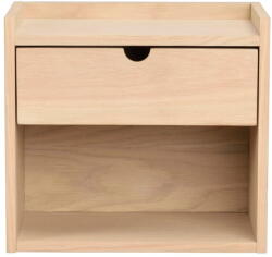 Rowico Natúr színű tölgyfa függő-polcokkal éjjeliszekrény Hillmond - Rowico - bonami - 54 307 Ft