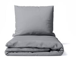 Bonami Essentials Szürke kétszemélyes mikroszatén ágyneműhuzat 200x200 cm Basic - Bonami Essentials