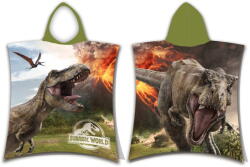Jerry Fabrics Pamut gyerek fürdőponcsó 3-8 év Jurassic World "Volcano" - Jerry Fabrics